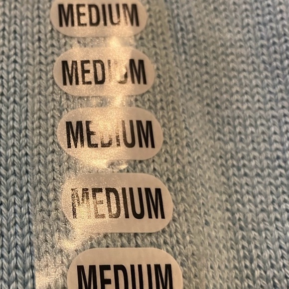 Women’s nwts baby blue cowl neck sweater by Jeanne Pierre 100% cotton sz M - Picture 7 of 13